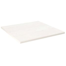Table Top White 70x70x2.5cm Solid Wood Pine Square