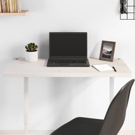 Desk Top White 80x40x2.5cm Solid Wood Pine