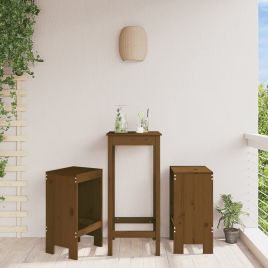 Bar Stools 2 pcs Honey Brown 40x36x75 cm Solid Wood Pine