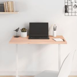 Table Top 80x40x2cm Untreated Solid Wood Oak