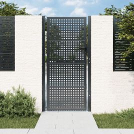 Garden Gate Anthracite 105x250 cm Steel