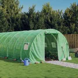 Greenhouse with Steel Frame Green 42 m2 14x3x2 m
