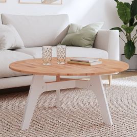 Table Top Ø90x1.5 cm Round Solid Wood Beech
