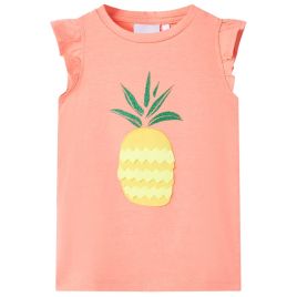 Kids' T-shirt Neon Coral 116
