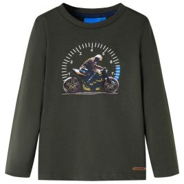 Kids' T-shirt with Long Sleeves Khaki 104