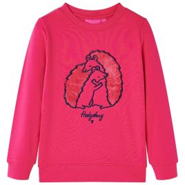 Kids' Sweatshirt Bright Pink 128
