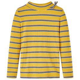 Kids' T-shirt with Long Sleeves Ochre 140