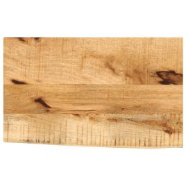 Table Top 50x20x3.8 cm Live Edge Solid Wood Rough Mango