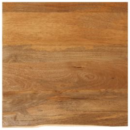 Table Top Live Edge 40x40x2.5 cm Solid Wood Mango