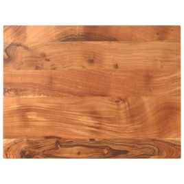 Table Top 80x70x2.5 cm Rectangular Solid Wood Acacia