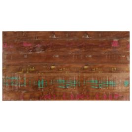 Table Top 100x60x3.8 cm Rectangular Solid Wood Reclaimed
