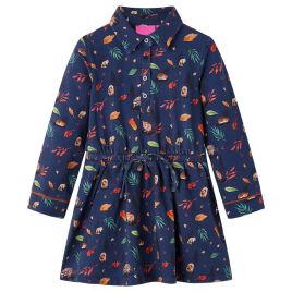 Kids' Dress with Long Sleeves Navy 104