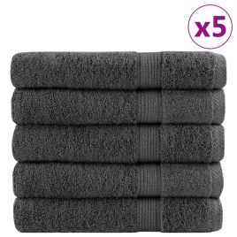 Premium Towels SOLUND 25pcs Anthracite 100x200cm 600gsm
