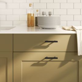 Cabinet Handles 20 Pcs Black 64mm Stainless Steel