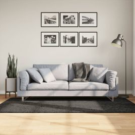 Rug ISTAN High Pile Shiny Look Anthracite 100x200cm