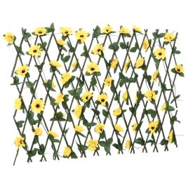vidaXLÂ Artificial Ivy Trellis Expandable Yellow 180x60 cm