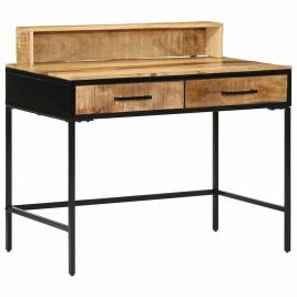 Console Table 100x55x75 cm Solid Rough Wood Mango