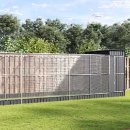 Aviary with Extension Silver 1037x203x216 cm Steel