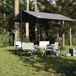 Camping Tarp Grey and Orange 300x294 cm Waterproof
