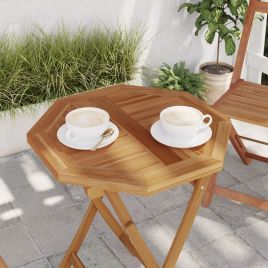 Table Top 50x50x2.5 cm Octagonal Solid Wood Teak