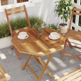 Table Top 70x70x2.5 cm Octagonal Solid Wood Teak