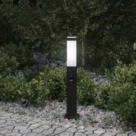 TONGLEN Bollard Light with Sensor 50 cm IP44 - Black
