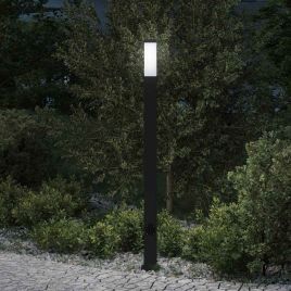 TONGLEN Bollard Light with Outlet 110 cm IP44 - Black