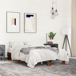 Bedframe Smoked Oak 140x200cm