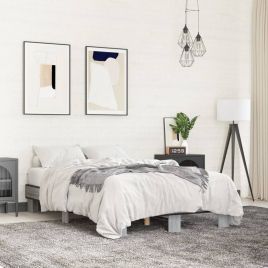 Bedframe Grey Sonoma 140x200cm