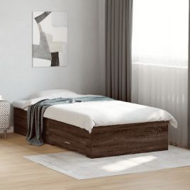 Bedframe with Drawers Brown Oak 75x190cm Small Single