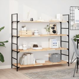 Floating Shelves 2 Pieces 160x40x2 cm Untreated Solid Wood Acacia