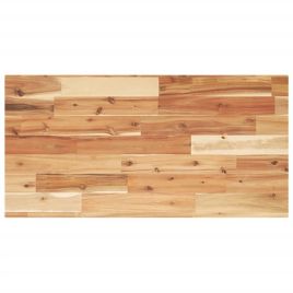 Bathroom Vanity Top Oil Finished 120x40x2 cm Solid Wood Acacia