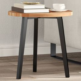 Table Top Round 40x2 cm Solid Wood Acacia