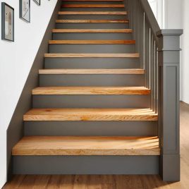 Stair Treads 8 Pieces Light Brown 100x30x2 cm Solid Wood Oak