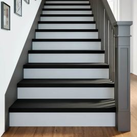Stair Treads 16 pcs Dark Brown 90x25x2 cm Solid Wood Oak