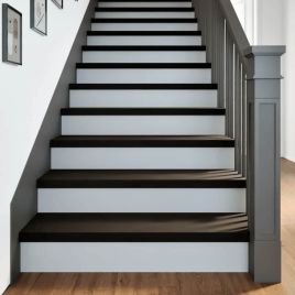 Stair Treads 16 Pieces Dark Brown 90x30x2 cm Solid Wood Oak