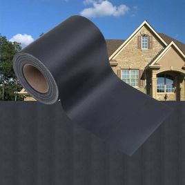 Garden Privacy Screens 2 pcs PVC 35x0,19 m Matte Dark Grey
