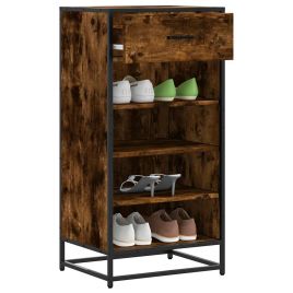 OUTLAW Tall Shoe Rack Smoked Oak