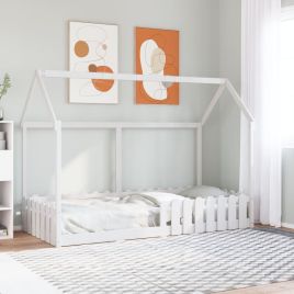 Kids House Bedframe White 90x200cm