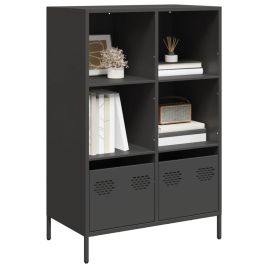 Highboard Black 68x39x103.5 cm Steel