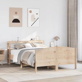 Bedframe 150x200cm King Size Solid Wood Pine