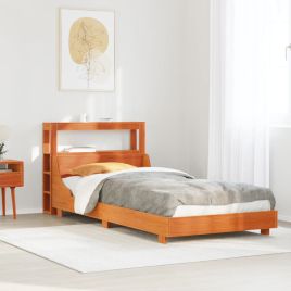 Bedframe Wax Brown 75x190cm Small Single Solid Wood Pine