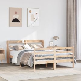 Bedframe with Headboard 150x200cm King Size