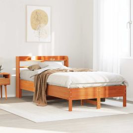 Bedframe Wax Brown 100x200cm Solid Wood Pine