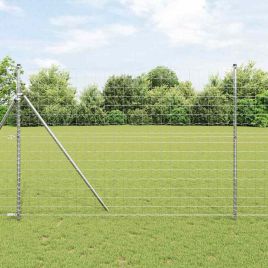 Euro Fence with 7 Posts 1.6x10 m Galvanised Steel