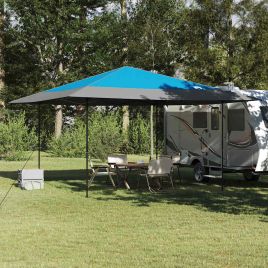 HELVALE Canopy Tent Manual 395x395x251 cm Fabric - Blue