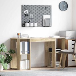 Sonoma Oak Desk Sonoma oak Engineered wood Standard desk size