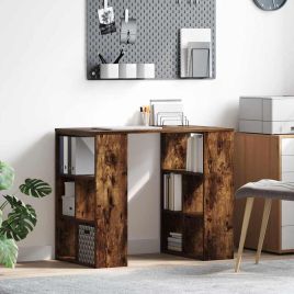 Corner Desk Smoked oak Engineered wood Medium Corner Desk