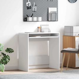 Computer Desk White Engineered wood Compact Organizers