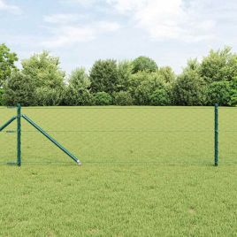 Hexagon Fence Green 0.6x100 m Steel